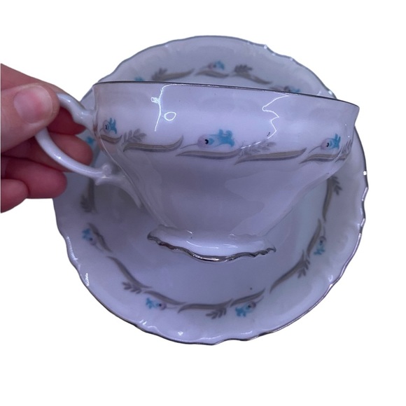 Blue Bell China Tea Cup & Saucer Set X2 - Picture 2 of 6